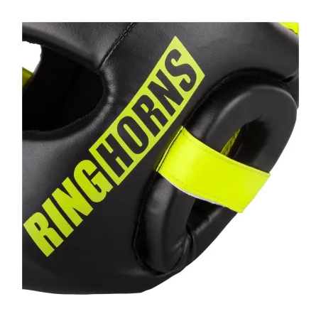 CHARGER HEADGEAR-BLACK/NEO YELLOW RINGHORNS